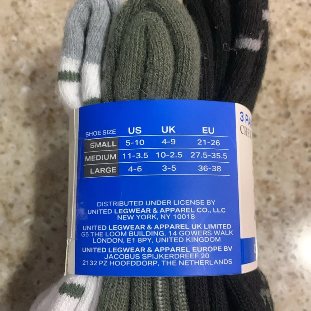 NWT Scotch & Soda 3-Pack Crew Socks Size Medium